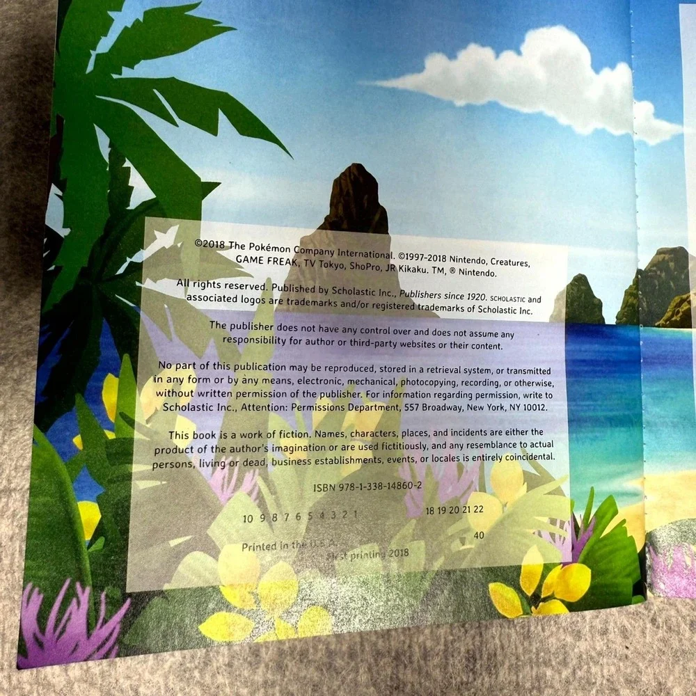 Pokemon‎ Alola Region Adventure Guide book bt Scholastic 2018
